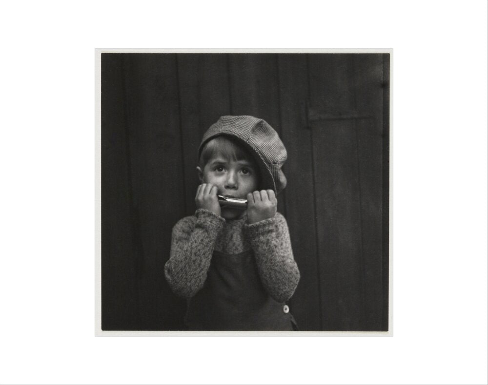 Boy playing the harmonica, about 1925 art print extra small none Art Print - Science Museum Shop