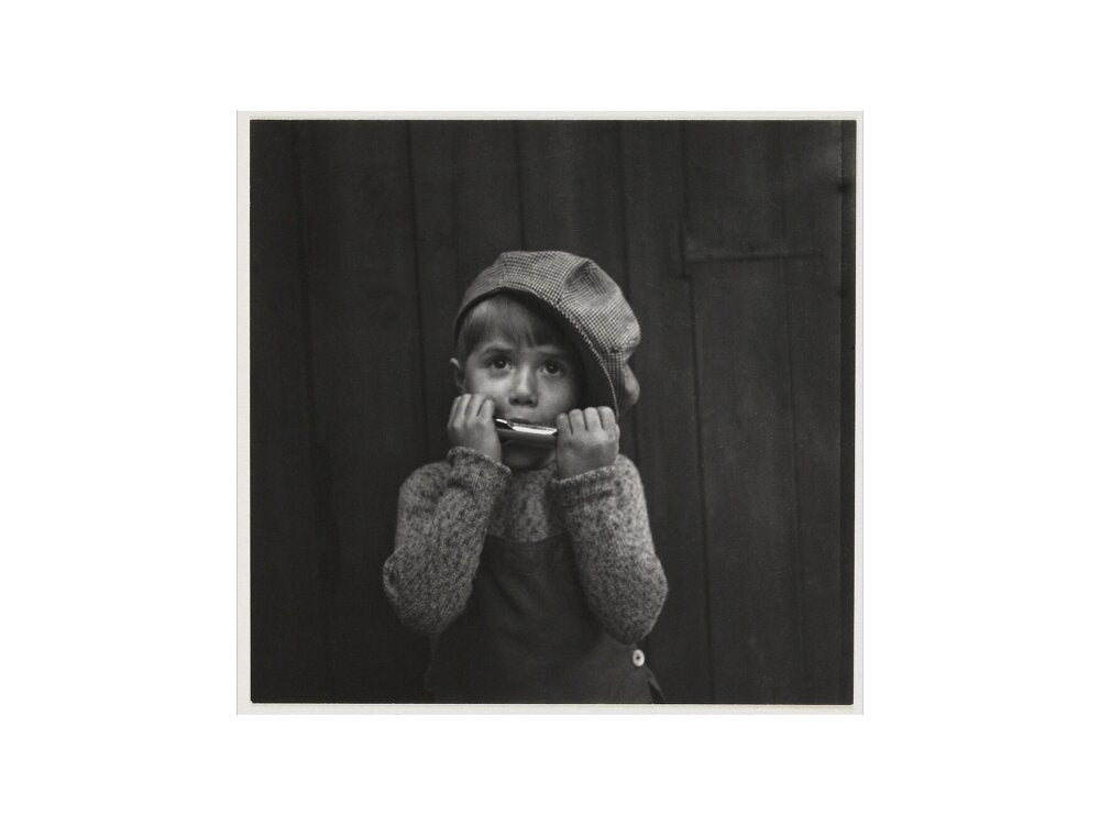 Boy playing the harmonica, about 1925 art print small none Art Print - Science Museum Shop