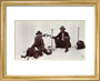 Two mountaineers, c 1910. art print extra small gold Art Print - Science Museum Shop