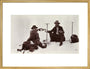 Two mountaineers, c 1910. art print large gold Art Print - Science Museum Shop