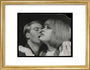Photograph entitled 'Pauline Boty and James Fox' art print small gold Art Print - Science Museum Shop