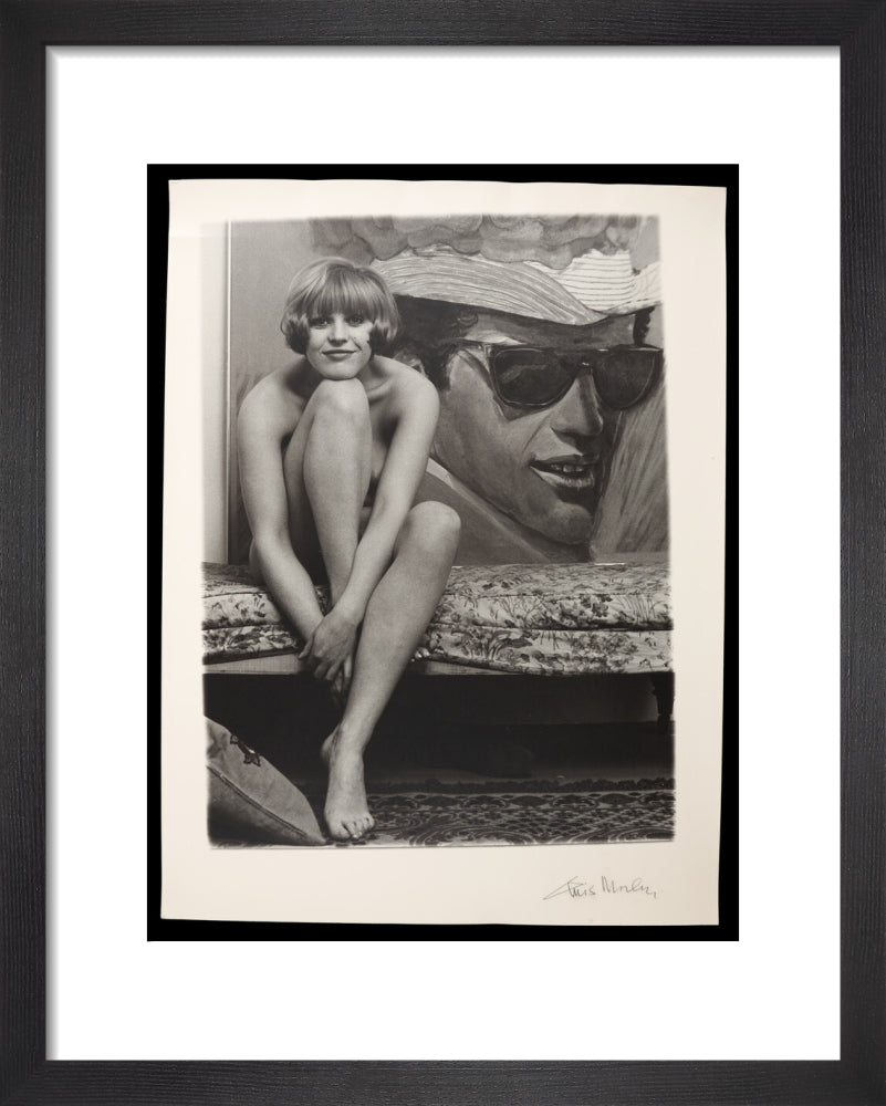 Photograph of Pauline Boty by Lewis Morley. art print extra small black Art Print - Science Museum Shop