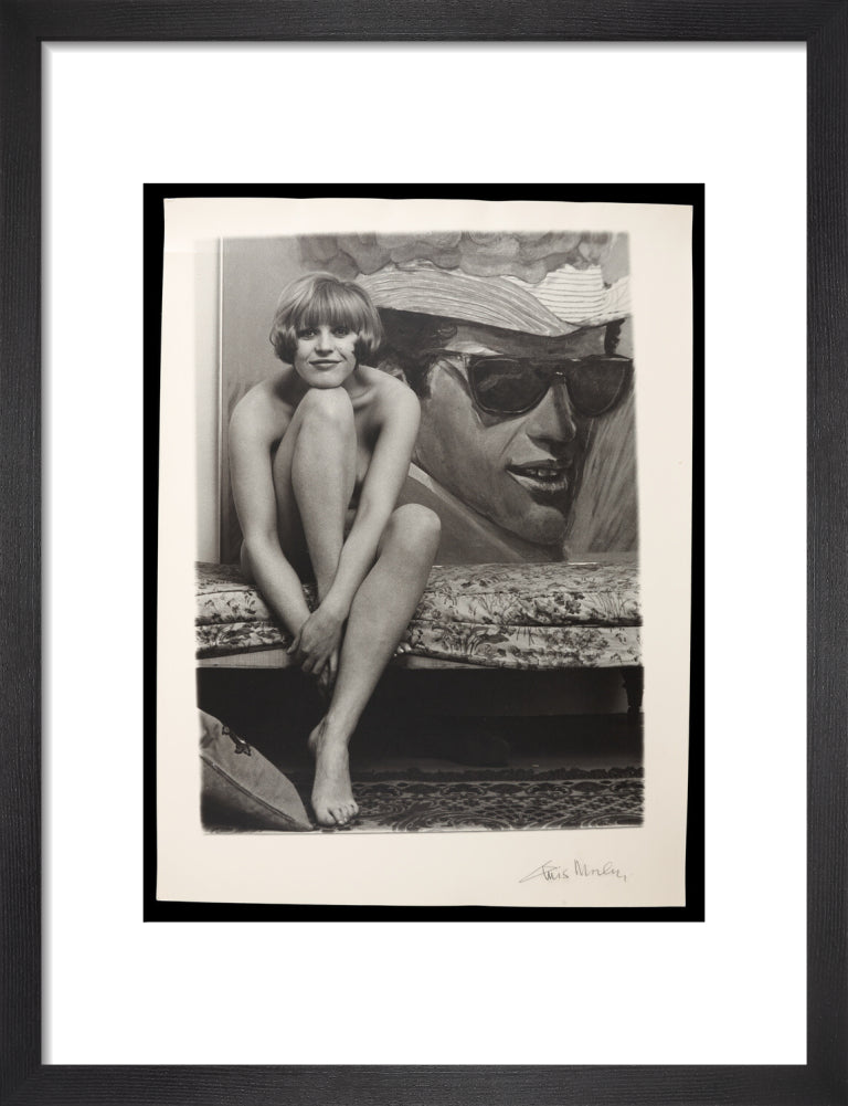 Photograph of Pauline Boty by Lewis Morley. art print small black Art Print - Science Museum Shop