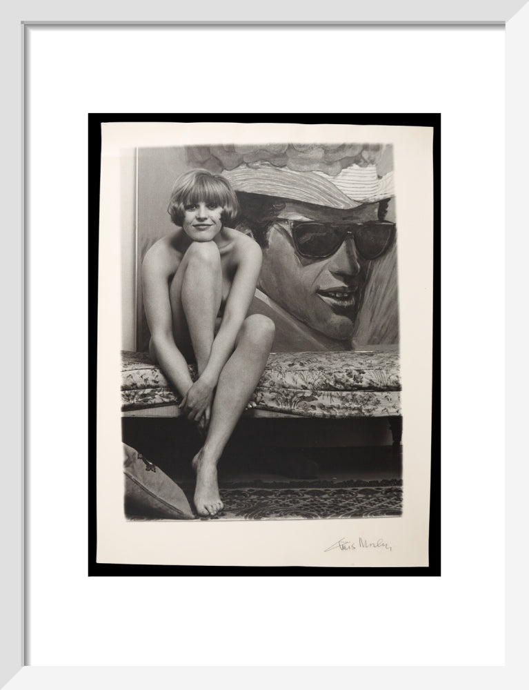 Photograph of Pauline Boty by Lewis Morley. art print small white Art Print - Science Museum Shop