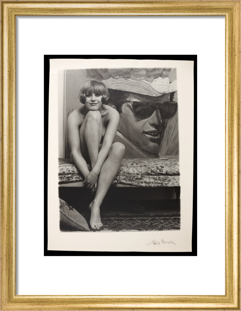 Photograph of Pauline Boty by Lewis Morley. art print small gold Art Print - Science Museum Shop