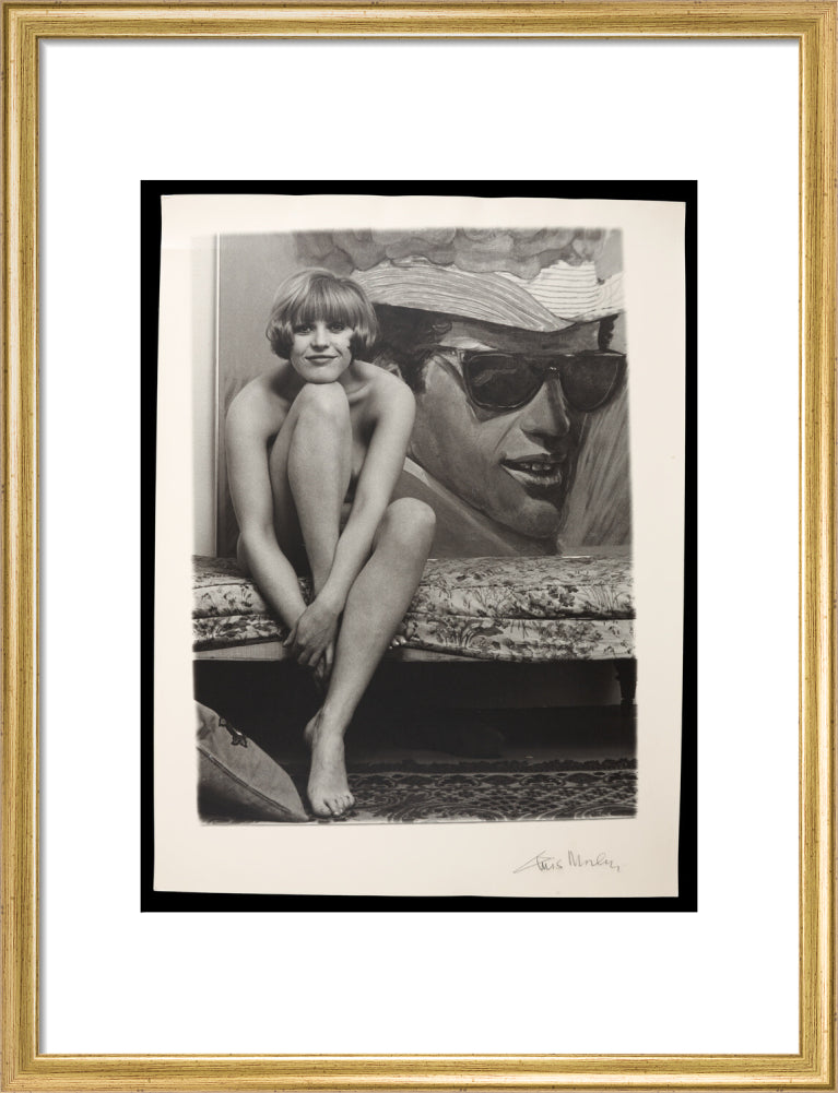 Photograph of Pauline Boty by Lewis Morley. art print medium gold Art Print - Science Museum Shop