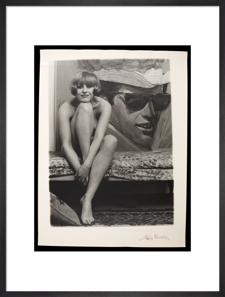 Photograph of Pauline Boty by Lewis Morley. art print large black Art Print - Science Museum Shop