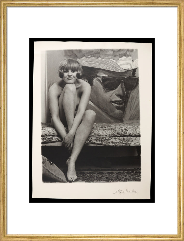 Photograph of Pauline Boty by Lewis Morley. art print large gold Art Print - Science Museum Shop