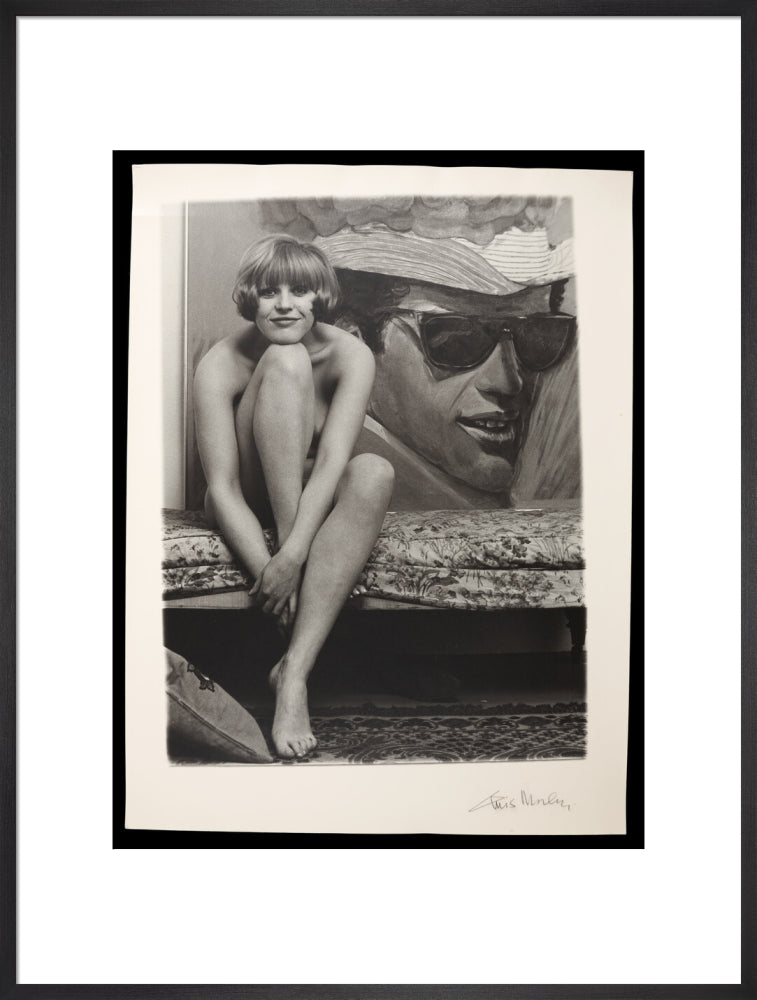 Photograph of Pauline Boty by Lewis Morley. art print extra large black Art Print - Science Museum Shop