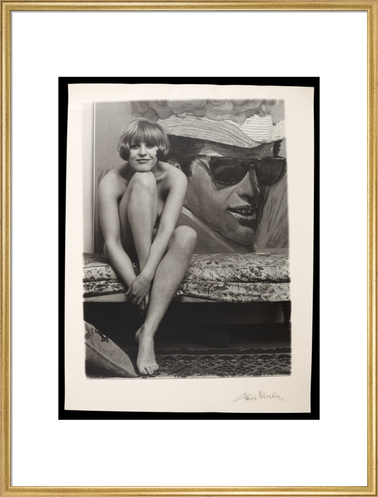 Photograph of Pauline Boty by Lewis Morley. art print extra large gold Art Print - Science Museum Shop