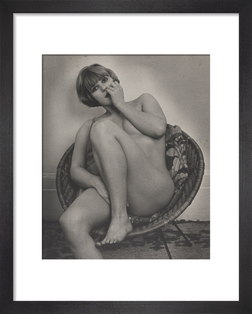 Photograph of Pauline Boty by Lewis Morley. art print extra small black Art Print - Science Museum Shop