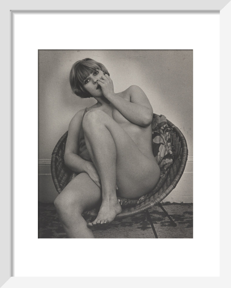 Photograph of Pauline Boty by Lewis Morley. art print extra small white Art Print - Science Museum Shop