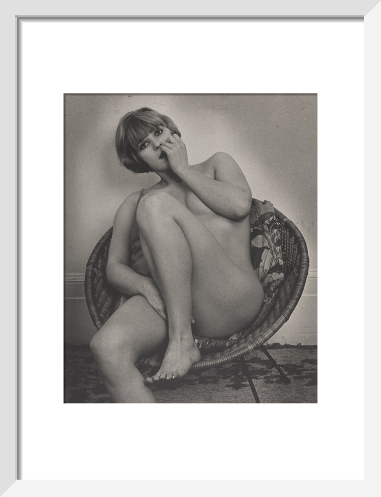 Photograph of Pauline Boty by Lewis Morley. art print small white Art Print - Science Museum Shop