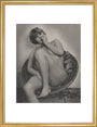 Photograph of Pauline Boty by Lewis Morley. art print medium gold Art Print - Science Museum Shop