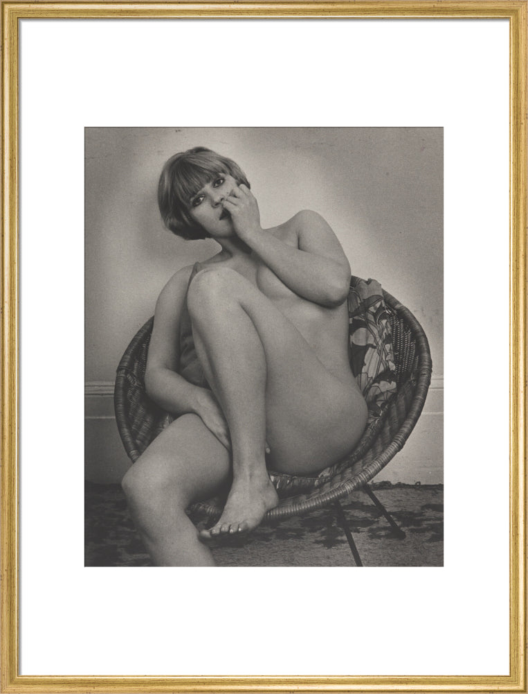 Photograph of Pauline Boty by Lewis Morley. art print large gold Art Print - Science Museum Shop
