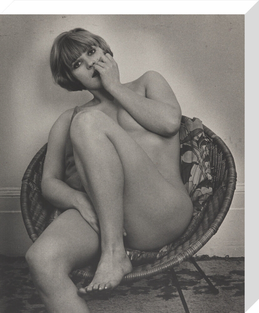 Photograph of Pauline Boty by Lewis Morley. stretched canvas medium none Art Print - Science Museum Shop
