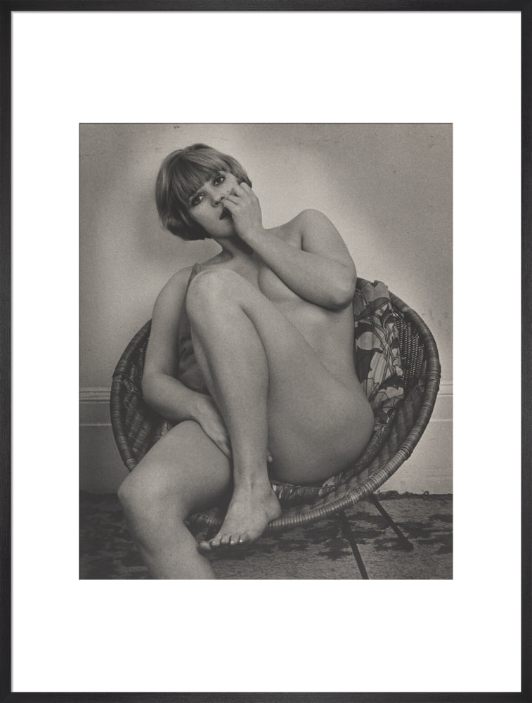 Photograph of Pauline Boty by Lewis Morley. art print extra large black Art Print - Science Museum Shop
