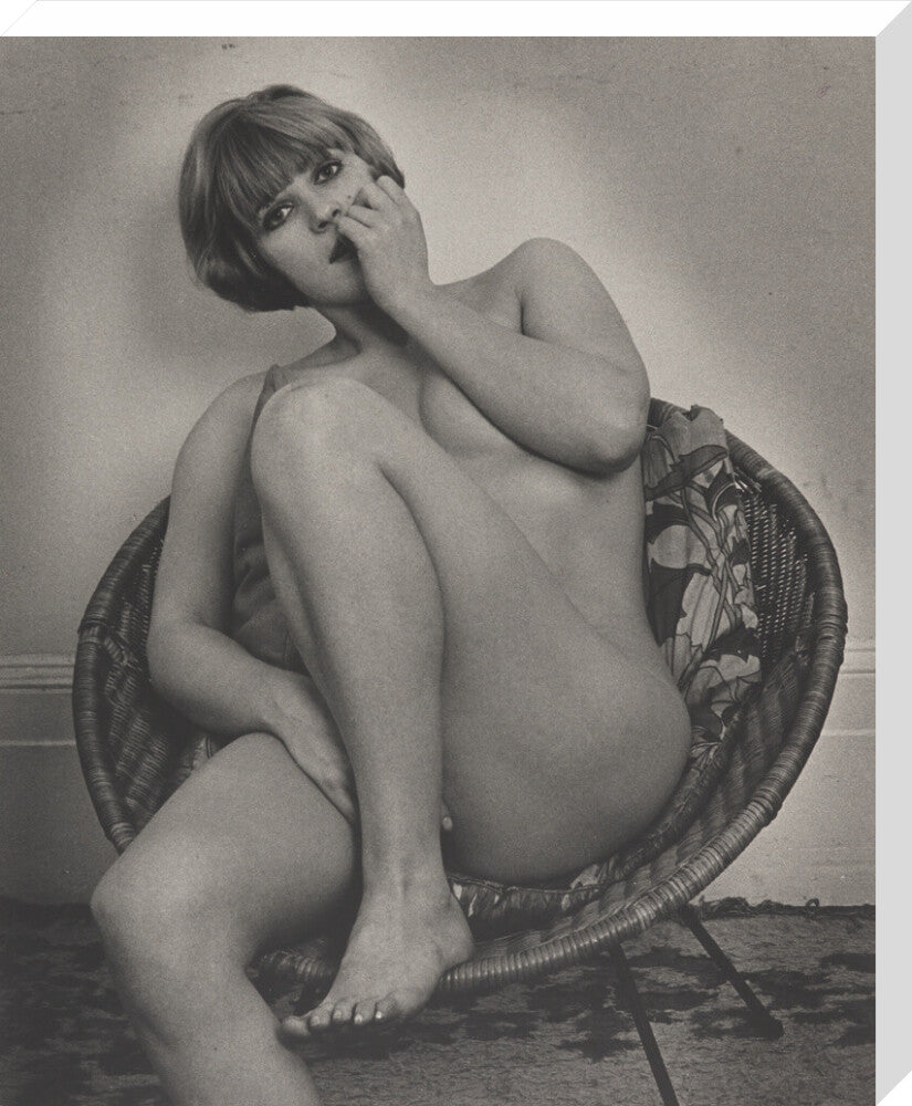 Photograph of Pauline Boty by Lewis Morley. stretched canvas large none Art Print - Science Museum Shop