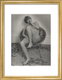 Photograph of Pauline Boty by Lewis Morley. art print small gold Art Print - Science Museum Shop