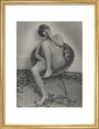 Photograph of Pauline Boty by Lewis Morley. art print medium gold Art Print - Science Museum Shop