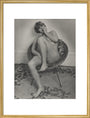 Photograph of Pauline Boty by Lewis Morley. art print large gold Art Print - Science Museum Shop