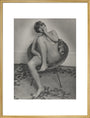 Photograph of Pauline Boty by Lewis Morley. art print extra large gold Art Print - Science Museum Shop