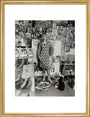 Photograph of Pauline Boty by Lewis Morley. art print medium gold Art Print - Science Museum Shop