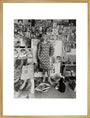 Photograph of Pauline Boty by Lewis Morley. art print extra large gold Art Print - Science Museum Shop