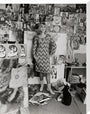 Photograph of Pauline Boty by Lewis Morley. stretched canvas large none Art Print - Science Museum Shop