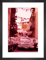 Daytona Car Races. 1965 art print small black Art Print - Science Museum Shop