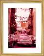 Daytona Car Races. 1965 art print small gold Art Print - Science Museum Shop