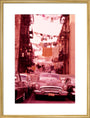 Daytona Car Races. 1965 art print large gold Art Print - Science Museum Shop