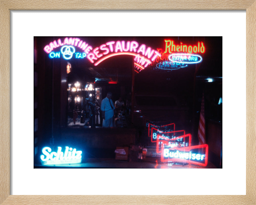 Neon signs, USA art print extra small natural Art Print - Science Museum Shop