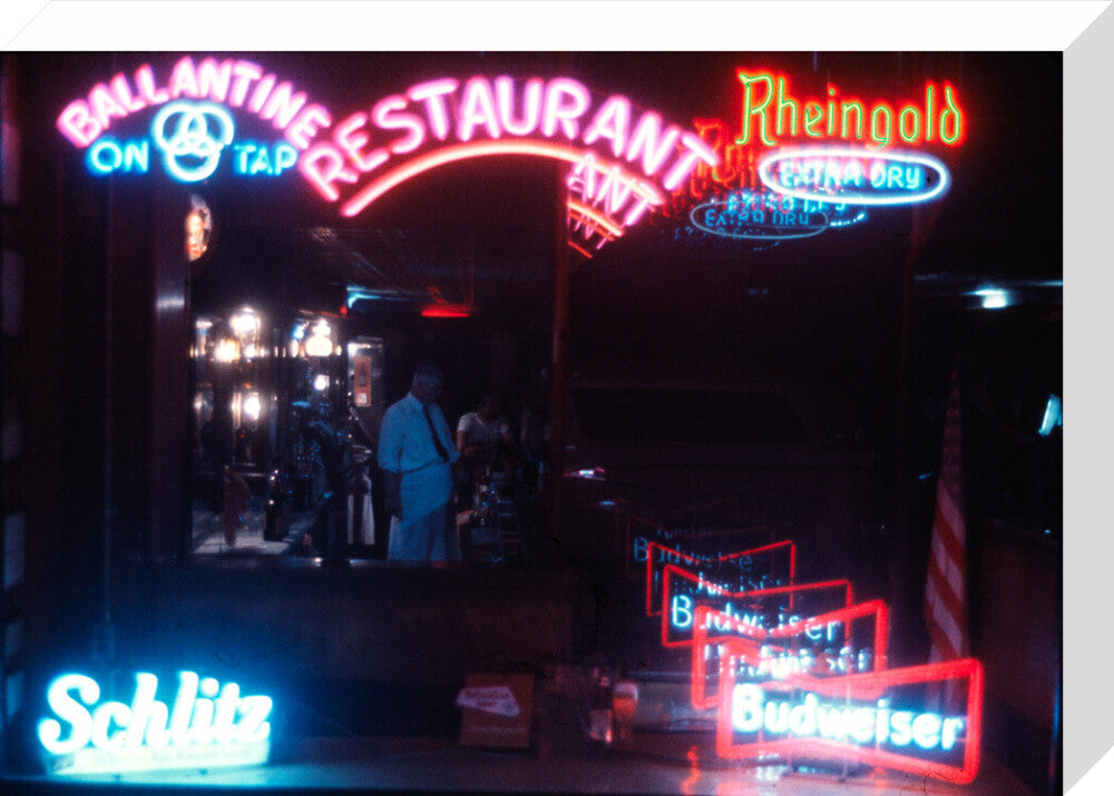 Neon signs, USA stretched canvas medium none Art Print - Science Museum Shop