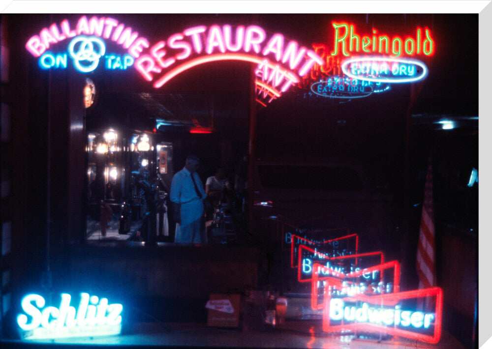 Neon signs, USA stretched canvas extra large none Art Print - Science Museum Shop