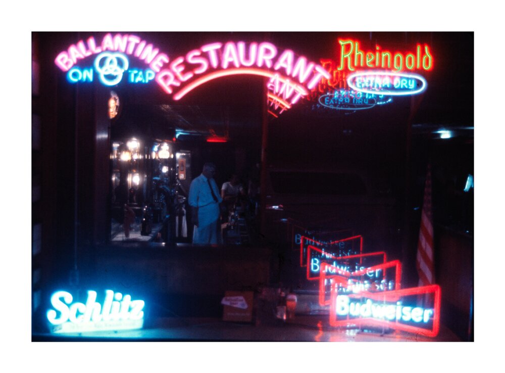 Neon signs, USA unstretched canvas extra large none Art Print - Science Museum Shop