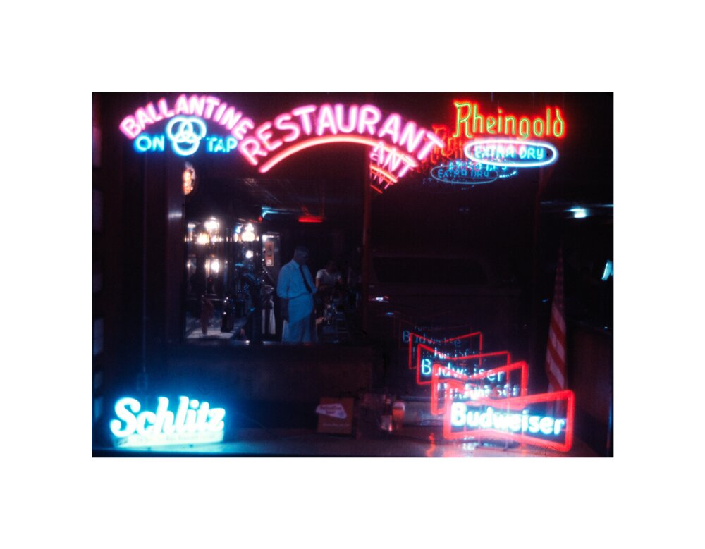 Neon signs, USA unstretched canvas small none Art Print - Science Museum Shop