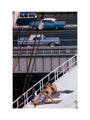 Sunbathers on a bridge, USA art print extra large none Art Print - Science Museum Shop