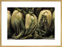 Still life of vegetables art print extra large gold Art Print - Science Museum Shop