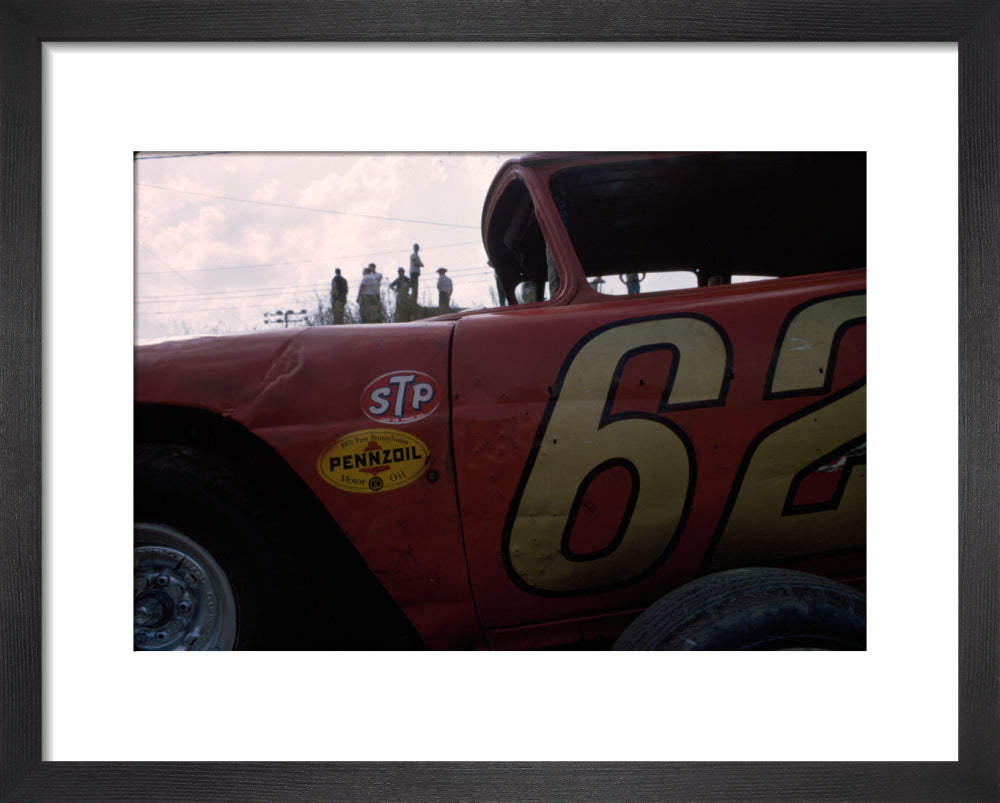 Daytona Car Races art print extra small black Art Print - Science Museum Shop