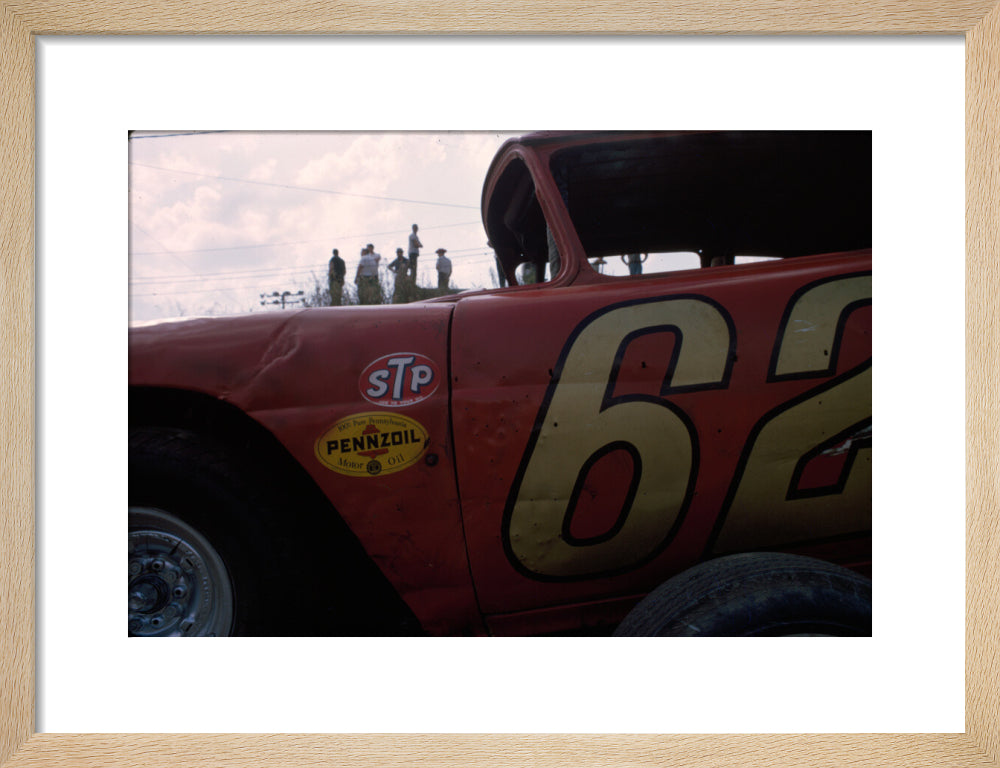 Daytona Car Races art print small natural Art Print - Science Museum Shop