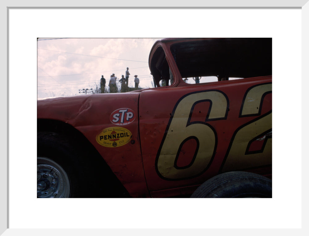 Daytona Car Races art print medium white Art Print - Science Museum Shop