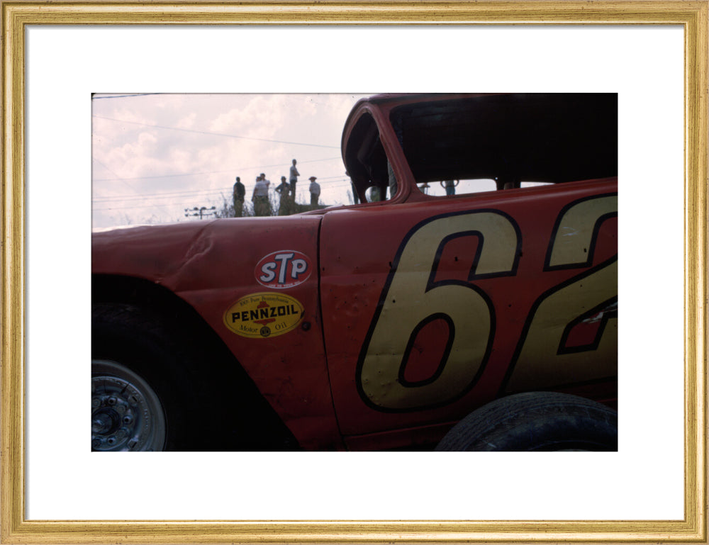 Daytona Car Races art print medium gold Art Print - Science Museum Shop
