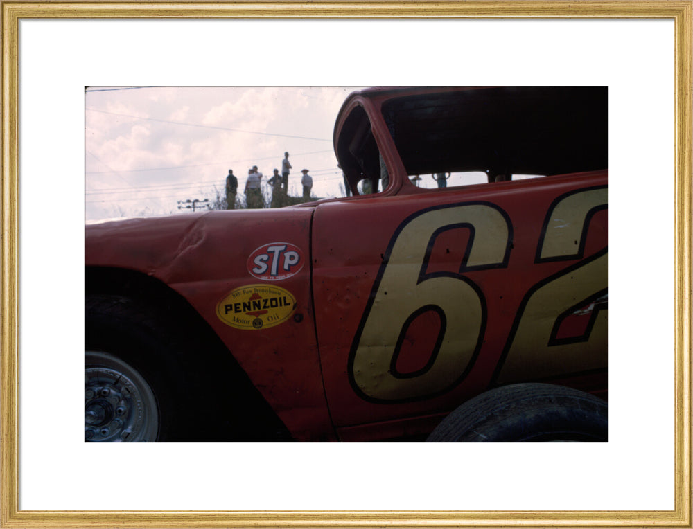 Daytona Car Races art print large gold Art Print - Science Museum Shop