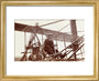 Samuel Cody in a biplane, c 1910. art print extra small gold Art Print - Science Museum Shop