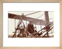 Samuel Cody in a biplane, c 1910. art print extra small natural Art Print - Science Museum Shop