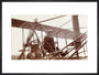 Samuel Cody in a biplane, c 1910. art print large black Art Print - Science Museum Shop