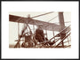 Samuel Cody in a biplane, c 1910. art print extra large black Art Print - Science Museum Shop