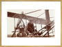Samuel Cody in a biplane, c 1910. art print extra large gold Art Print - Science Museum Shop