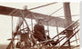Samuel Cody in a biplane, c 1910. stretched canvas extra large none Art Print - Science Museum Shop
